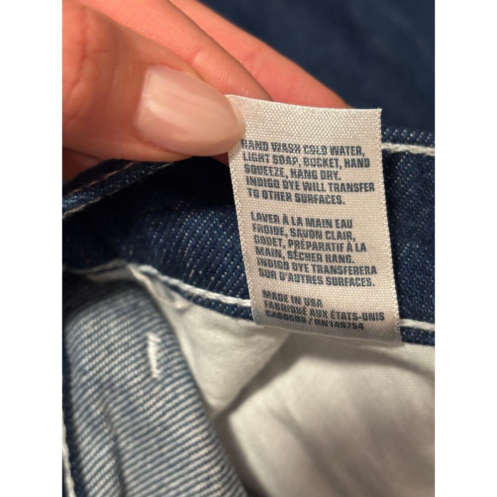 Unbranded Women's Raw Indigo High Rise Jeans 100% Cotton 26x28 USA - Picture 10 of 10